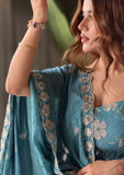 Heavy Crushi Silk With Bids Hand Work and Embroidery Work New Designer Anarkali Suit
