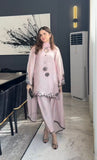 Heavy Natural Crep Silk and Multi Cotton Dagha Embroidery Work Salwar Kameez