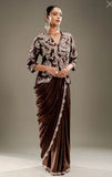 Heavy Chinnon Silk Premium Quality Festive Ready  Trendy Look Saree