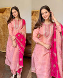 Fendy Silk with Embroidery Sequence Work Beautiful Salwar Kameez