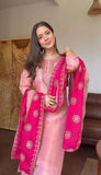 Fendy Silk with Embroidery Sequence Work Beautiful Salwar Kameez