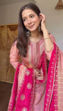 Fendy Silk with Embroidery Sequence Work Beautiful Salwar Kameez