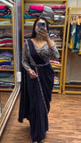 NEW SUPERHIT TRENDING READY TO WEAR SAREE WITH FULLY EMBROIDERED STYLIST BLOUSE