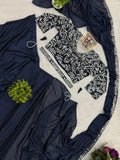 NEW SUPERHIT TRENDING READY TO WEAR SAREE WITH FULLY EMBROIDERED STYLIST BLOUSE