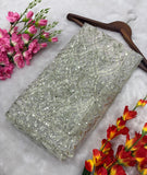 Designer Butterfly Net Saree With Embroidery And Sequins Work