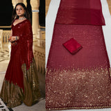 Heavy Cpallu Dual Sequins 5mm &amp; 3mm embroidery Work Saree