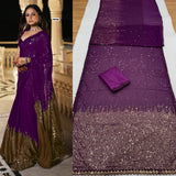 Heavy Cpallu Dual Sequins 5mm &amp; 3mm embroidery Work Saree