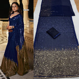 Heavy Cpallu Dual Sequins 5mm &amp; 3mm embroidery Work Saree