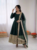 Fully Stitched & Ready To Wear Roman silk with codding sequence work Salwar Kameez