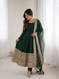 Fully Stitched & Ready To Wear Roman silk with codding sequence work Salwar Kameez