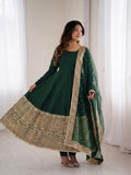 Fully Stitched & Ready To Wear Roman silk with codding sequence work Salwar Kameez