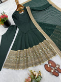 Fully Stitched & Ready To Wear Roman silk with codding sequence work Salwar Kameez