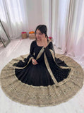 Fully Stitched & Ready To Wear Roman silk with codding sequence work Salwar Kameez