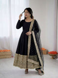 Fully Stitched & Ready To Wear Roman silk with codding sequence work Salwar Kameez