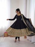Fully Stitched & Ready To Wear Roman silk with codding sequence work Salwar Kameez