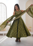 Premium Quality Anarkali Suit Embroidery And Sequence work