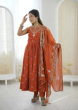 Premium Quality Anarkali Suit Embroidery And Sequence work