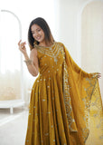 Premium Quality Anarkali Suit Embroidery And Sequence work