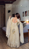 Pure Chinon Silk With Embroidery 5mm Sequences Work Ready To Wear Salwar Kameez