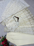 Pure Chinon Silk With Embroidery 5mm Sequences Work Ready To Wear Salwar Kameez