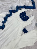 NEW READY TO WEAR SPACIAL FANCY DESIGN EMBROIDERY AND SEQUENCE WORK ANARKALI GOWN-BOTTOM WITH DUPATTA