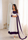 NEW READY TO WEAR SPACIAL FANCY DESIGN EMBROIDERY AND SEQUENCE WORK ANARKALI GOWN-BOTTOM WITH DUPATTA