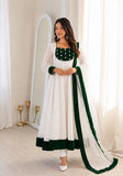 NEW READY TO WEAR SPACIAL FANCY DESIGN EMBROIDERY AND SEQUENCE WORK ANARKALI GOWN-BOTTOM WITH DUPATTA
