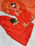 New Party wear Top With Palazzo And Dupatta Set with heavy Embroidery Sequence Work