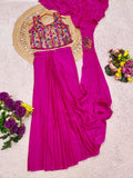 Soft flowy & elegant premium finish Stylish Ready-To-Wear Drape Saree Look