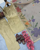 New Designer Party Wear Look top with farshi plazzo