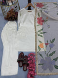 New Designer Party Wear Look top with farshi plazzo