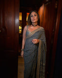 Soft Fox Georgette with Beautiful katdana and real mirror work Saree