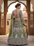 Soft Butterfly Net with Coding Sequins Work With Cancan & Canvas Patta Lehenga Choli