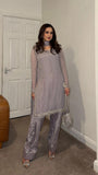 New Designer Faux Georgette With Embroidery Work Top-Bottom And Dupatta Set