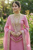 Designer Fendy Silk With Heavy Embroidery Sequence Work Top-Bottom And Dupatta Set