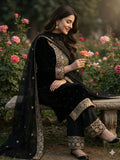 Designer Fendy Silk With Heavy Embroidery Sequence Work Top-Bottom And Dupatta Set