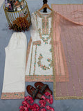 New Designer Party Wear Look Pure Gimmy Chu Top Plazzo & Dupatta Set