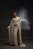 Designer Prty Wear Mono Net Saree With Embroidery And Sequins Work
