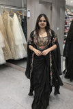 New Designer Trending Party Wear Shrug With Sarara
