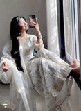 New Designer Party Wear Look Pure GMY SILK Top Plazzo & Dupatta Set