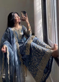 New Designer Party Wear Look Pure GMY SILK Top Plazzo & Dupatta Set