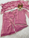 Latest Designer Fendi Satin Salwar Kameez Embellishment Mirror Work With Lace Border
