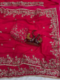 Latest Designer Heavy Sequins Work in Frendy Chiffon Saree