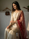 Latest Designer Pure Fendy Silk With Heavy Embroidery Sequence Work Top-Bottom And Dupatta Set