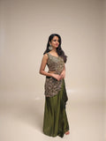 NEW SUPERHIT TRENDING LEHENGA SAREE WITH FULLY EMBROIDERED STYLIST BLOUSE ON RANGOLI SILK FABRIC