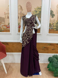 NEW SUPERHIT TRENDING LEHENGA SAREE WITH FULLY EMBROIDERED STYLIST BLOUSE ON RANGOLI SILK FABRIC