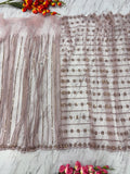 Premium Butterfly Net Saree With Beautiful Sequins Work