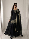 New Designer Party Wear Look Top-Plazzo and Dupatta With Heavy Embroidery Beads Work
