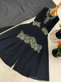 New Designer Party Wear Look Top-Plazzo and Dupatta With Heavy Embroidery Beads Work