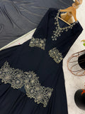 New Designer Party Wear Look Top-Plazzo and Dupatta With Heavy Embroidery Beads Work